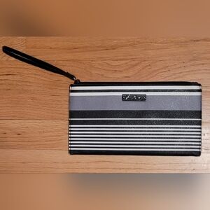 Vera Bradley Slim Zip Wristlet "Midnight Stripe" Pattern- NWOT!!